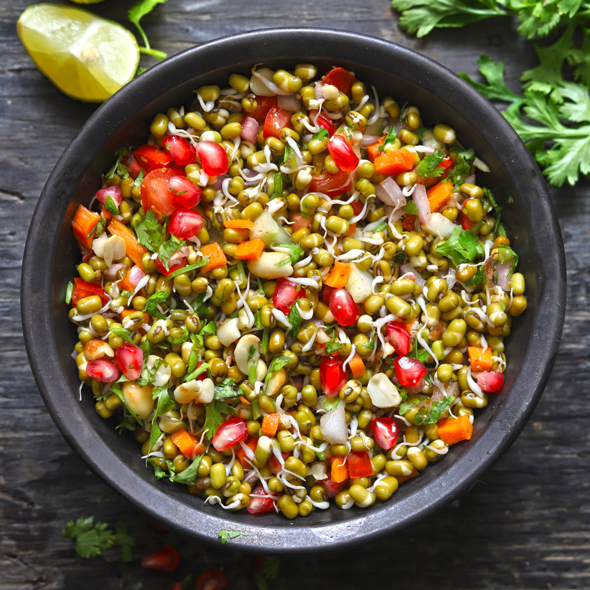 Sprout Salad, Healthy Breakfast Meal